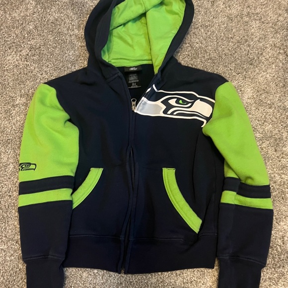 Kids Seattle Seahawks Zip Up Hoodie - Picture 1 of 2